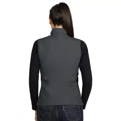 SKIPPER VEST WOMEN, ženski softšel prsluk, tamno sivi