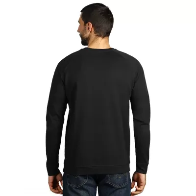 WING, dukserica sa raglan rukavima i okruglim izrezom, 260 g/m2, crna