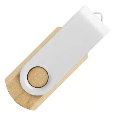 SMART WOOD, usb flash memorija, bela, 8GB