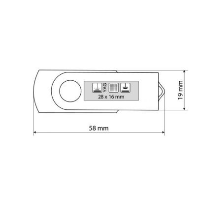 SMART, usb flash memorija, crveni, 16GB