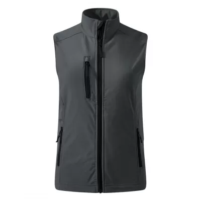 SKIPPER VEST WOMEN, ženski softšel prsluk, tamno sivi