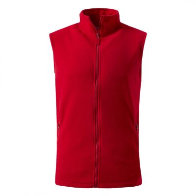 GLECHER VEST, prsluk od brušenog polara, 220 g/m2, crveni