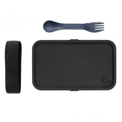 GRS recycled PP lunch box with spork