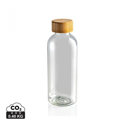 RCS RPET bottle with bamboo lid