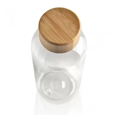 RCS RPET bottle with bamboo lid