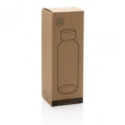 RCS RPET bottle with bamboo lid