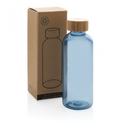 RCS RPET bottle with bamboo lid