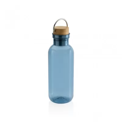 RCS RPET bottle with bamboo lid and handle