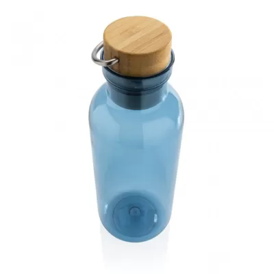 RCS RPET bottle with bamboo lid and handle