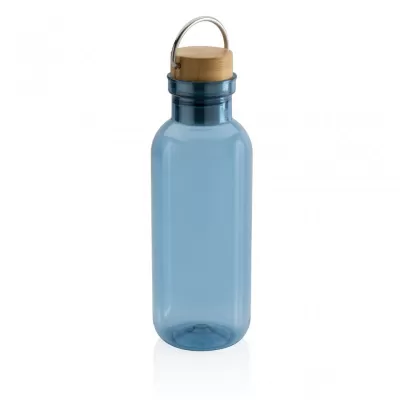 RCS RPET bottle with bamboo lid and handle