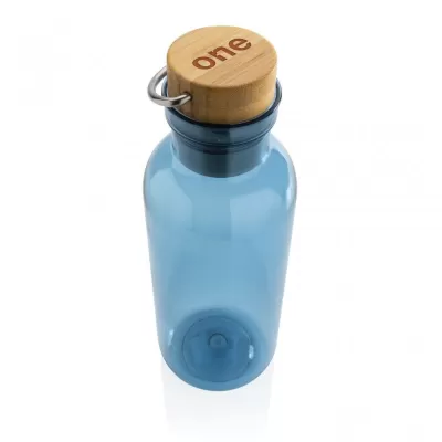 RCS RPET bottle with bamboo lid and handle