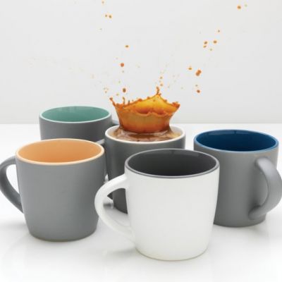 Ceramic mug with coloured inner 300ml