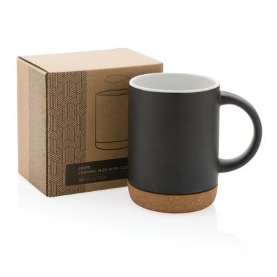 Ceramic mug with cork base 280ml