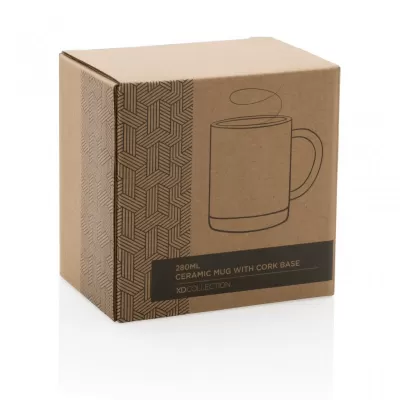 Ceramic mug with cork base 280ml