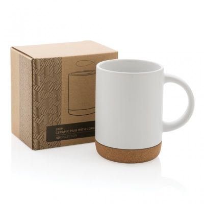 Ceramic mug with cork base 280ml