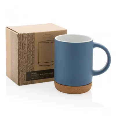 Ceramic mug with cork base 280ml