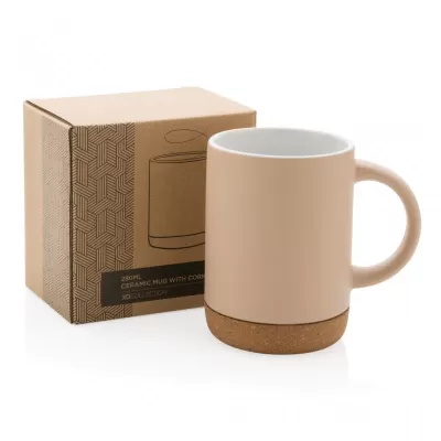 Ceramic mug with cork base 280ml