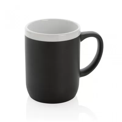 Ceramic mug with white rim 300ml