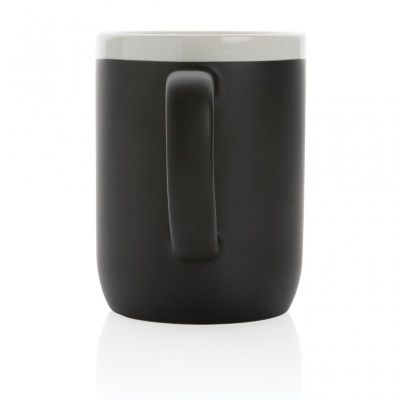 Ceramic mug with white rim 300ml