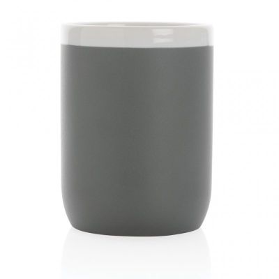 Ceramic mug with white rim 300ml