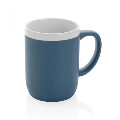 Ceramic mug with white rim 300ml