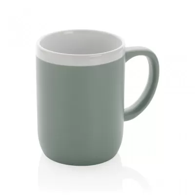 Ceramic mug with white rim 300ml