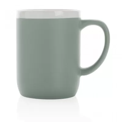 Ceramic mug with white rim 300ml