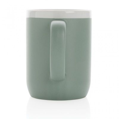 Ceramic mug with white rim 300ml