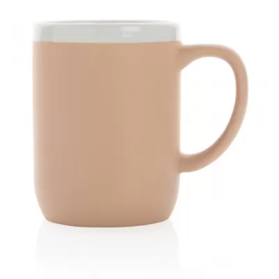 Ceramic mug with white rim 300ml