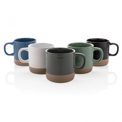 Glazed ceramic mug 360ml