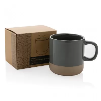 Glazed ceramic mug 360ml