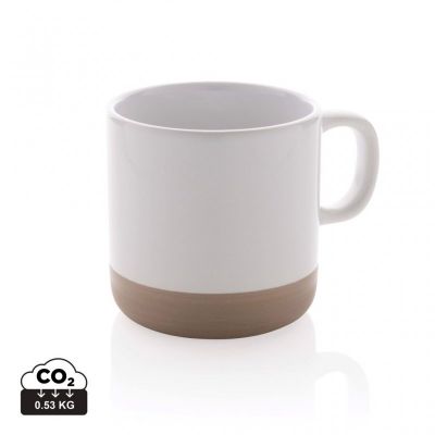 Glazed ceramic mug 360ml