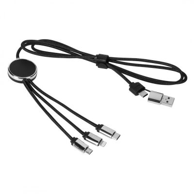 BETA 6IN1, usb kabl za punjenje 6 u 1, crni