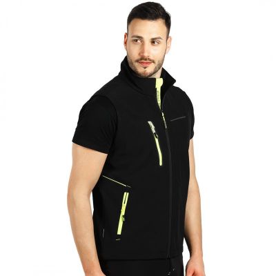 PANTHER VEST, softshell prsluk, neon žuta