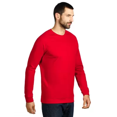 WING, dukserica sa raglan rukavima i okruglim izrezom, 260 g/m2, crvena