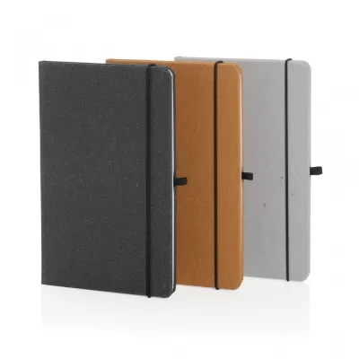 Recycled leather hardcover notebook A5