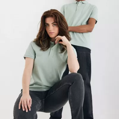 Iqoniq Yosemite recycled cotton pique polo