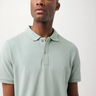 Iqoniq Yosemite recycled cotton pique polo