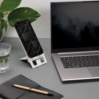 SnapStand RCS recycled plastic foldable phone stand