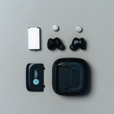 Lakewood RCS recycled and repairable wireless earbuds