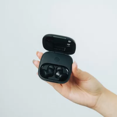 Lakewood RCS recycled and repairable wireless earbuds