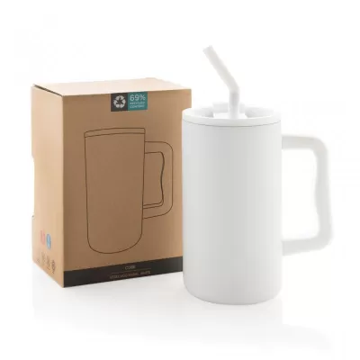 Cube RCS certified recycled steel mug 800ml