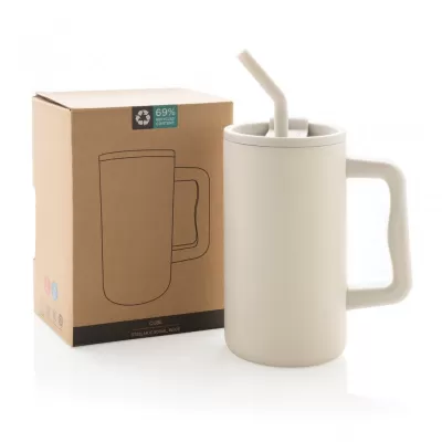 Cube RCS certified recycled steel mug 800ml