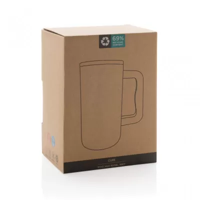 Cube RCS certified recycled steel mug 800ml