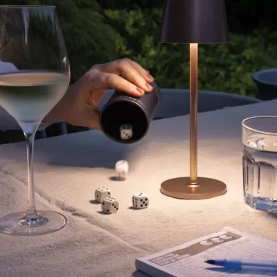 Zenic RCS recycled plastic USB re-chargable table lamp