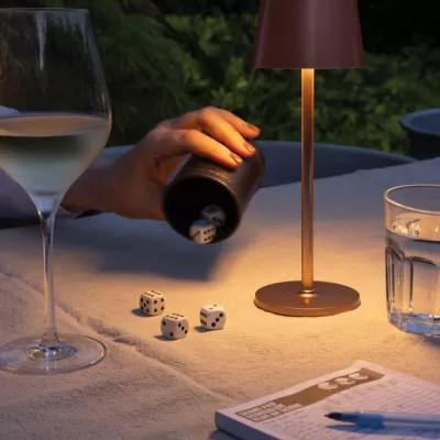 Zenic RCS recycled plastic USB re-chargable table lamp