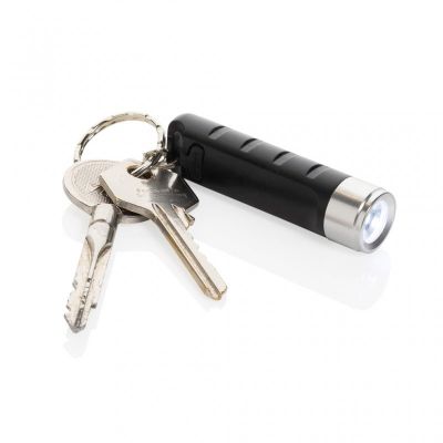 Globix RCS recycled plastic USB re-chargeable keychain torch