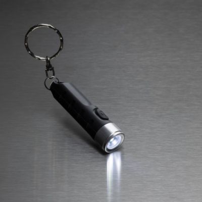 Globix RCS recycled plastic USB re-chargeable keychain torch