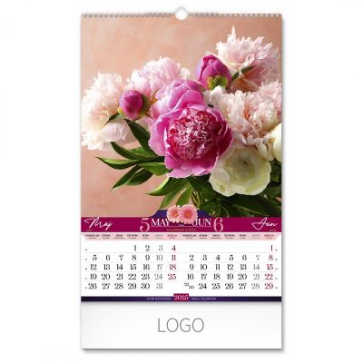 FLOWERS, zidni kalendar: 7 listova, dvomesečni