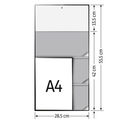 POSLOVNI 17, zidni kalendar, 3 x 12 listova, tromesečni, trodelni